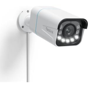 imageREOLINK RLC811A PoE IP Security Camera 4K  123 FoV 5X Optical Zoom for Outdoor Usage 27mm Lens with Color Night Vision HumanVehiclePet Smart Detection 2 Way Talk Up to 512GB microSD CardWhite
