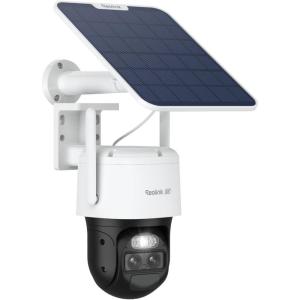 imageREOLINK TrackMixSolar Panel 4K Solar Security Cameras Outdoor with Auto Tracking 360 Pan Tilt 8X Hybrid Zoom Color Night Vision Smart AI Detection No Subscriptions Home Hub Compatible