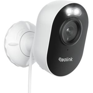 imageREOLINK Wireless Outdoor Security Camera Lumus 2K Upgraded 4MP Spotlight Color Night Vision 245GHz DualBand WiFi Plug in Camera Smart PersonVehicleAnimal Detection TwoWay Talk Local Storage2K  White