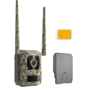 imageTrue 4K 4G LTE Cellular Hunting Camera Outdoor with Battery Pack 02s Trigger Speed Game or Trail Camera with GPS NonGlow IR Night Vision SIM Card Motion Capture Talon ProBP10