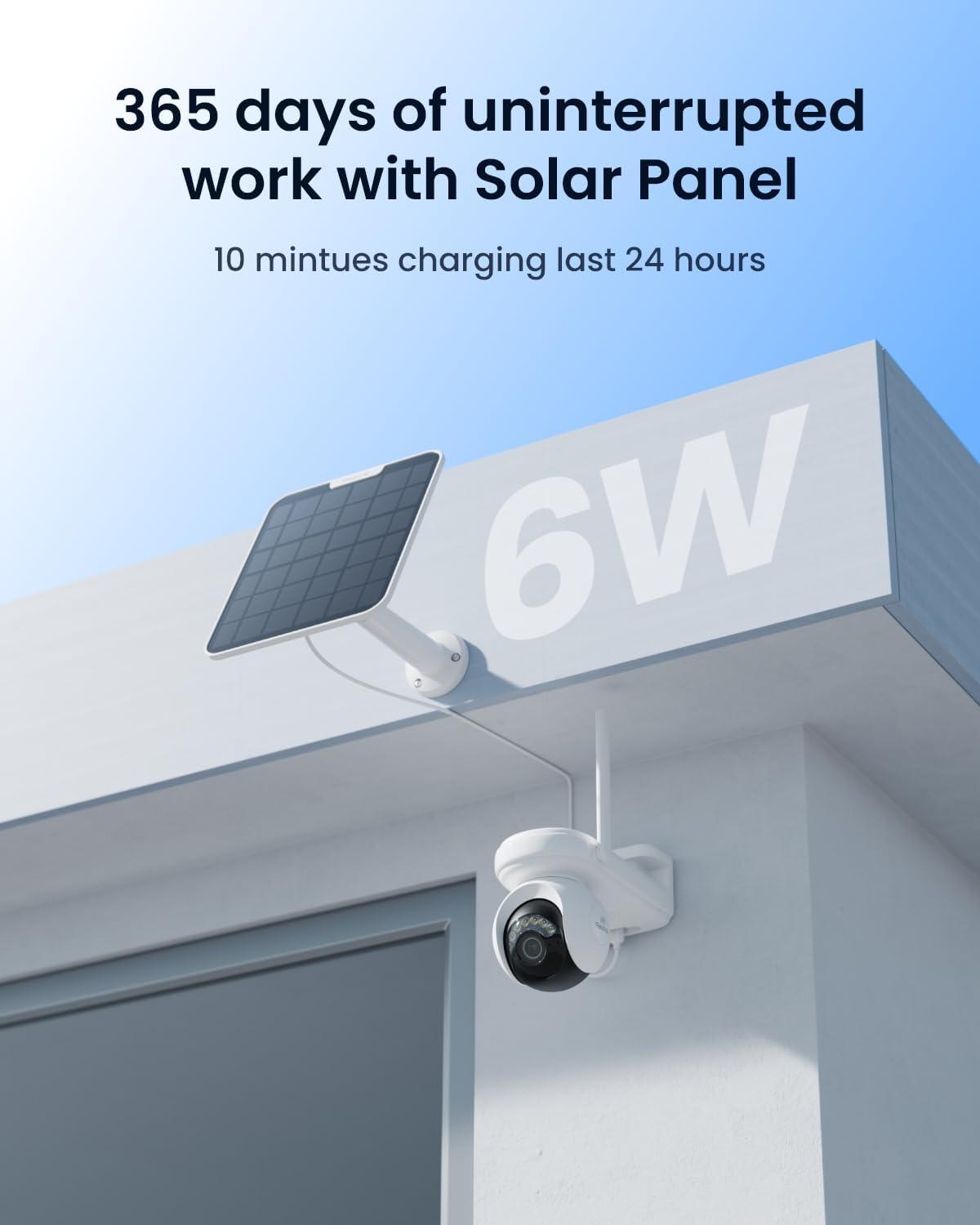 imageREOLINK Altas PT Ultra  6W Solar Panel ampamp SD Card 128GB  4K Solar Security Cameras Wireless Outdoor 10s PreRecord 500 Days Battery Life ColorX Night Vision Home Hub Compatible