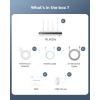 imageREOLINK 4K 16CH WiFi NVR with WiFi 6 and 245 GHz DualBand WiFi Builtin 2TB HDD Support 16MP12MP8MP5MP4MP Reolink Cameras 247 Recording Home Security Camera System Not PoE Ports RLN12WWhite