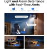 imageREOLINK 4K 4G LTE 360 Cellular Security Camera Wireless Outdoor 128G SD Card  4Pack No WiFi Solar Powered SIM Card Included 8MP Color Night Vision LocalCloud Storage Go PT UltraSolar Panel 2