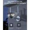imageREOLINK 4K 8MP DualLens Solar Security Camera Wireless Outdoor 180 View for Home Surveillance 24G5GHz WiFi Spotlight Color Night Vision HumanCarPet Detection No Extra Fee Duo 2Solar Panel