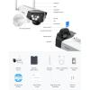 imageREOLINK 4K 8MP DualLens Solar Security Camera Wireless Outdoor 180 View for Home Surveillance 24G5GHz WiFi Spotlight Color Night Vision HumanCarPet Detection No Extra Fee Duo 2Solar Panel