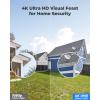 imageREOLINK 4K Outdoor Cameras for Home Security IP PoE Dome Surveillance Camera with HumanVehiclePet Detection 25FPS Daytime Work with Smart Home Up to 512GB microSD Card RLC820A Pack of 2