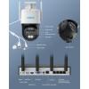 imageREOLINK 4K PTZ Camera System 3pcs DualLens PTZ WiFi Camera with 6X Hybrid Zoom 1pc 12CH WiFi NVR with 2TB HDD PreInstalled