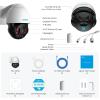 imageREOLINK 4K PTZ Outdoor Camera PoE IP Home Security Surveillance 5X Optical Zoom Auto Tracking Spotlights Color Night Vision Two Way Talk Up to 256GB microSD Card Not Included RLC823A