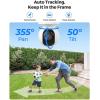 imageREOLINK 4K PTZ Outdoor PoE IP Camera with 3X Optical Zoom 355 Pan ampamp 50 Tilt Auto Tracking Color Night Vision HumanVehiclePet Detection 2 Way Talk E1 Outdoor PoE