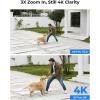 imageREOLINK 4K PTZ Outdoor PoE IP Camera with 3X Optical Zoom 355 Pan ampamp 50 Tilt Auto Tracking Color Night Vision HumanVehiclePet Detection 2 Way Talk E1 Outdoor PoE