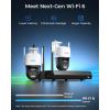 imageREOLINK 4K PTZ WiFi 6 Security Camera System with AutoZoom Tracking 6X Hybrid Zoom 360 Coverage Spotlight Color Night Vision AI Detection No Monthly Fees 2TB HDD NVR with 2X TrackMix WiFi
