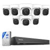 imageREOLINK 4K PoE Security Camera System 8pcs PersonVehicle Detection IP Cameras 16CH NVR with 4TB HDD Bundle with 1pcs 16MP DualLens Duo 3 PoE