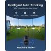imageREOLINK 4K Solar Security Cameras Wireless Outdoor 360 Pan Tilt 8MP Color Night Vision 245 GHz WiFi 6 No Monthly Fee Home Hub Compatible Argus PT 4K 3W Solar Panel Black4K 8MP