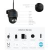 imageREOLINK 4K Solar Security Cameras Wireless Outdoor 360 Pan Tilt 8MP Color Night Vision 245 GHz WiFi 6 No Monthly Fee Home Hub Compatible Argus PT 4K 3W Solar Panel Black5MP