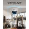 imageREOLINK 4K WiFi Security Camera Outdoor Dome Surveillance Camera with IK10 VandalProof WiFi 6 New Tech Smart Detection 5X Optical Zoom Color Night Vision NonPT Cam DC 12V1A RLC843WA