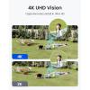 imageREOLINK Argus 4 Pro X4 with Home Hub 4K Solar Outdoor Camera Wireless Outdoor DualLens 8MP Wireless Camera System ColorX Night Vision Smart Detection No Subscription Local Storage WiFi 6