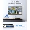 imageREOLINK Duo 3 PoE 16MP UHD DualLens Security Camera with 180 Panoramic View Motion Track F16 Color Night Vision 6X Duo 3 PoE Bundle with POE NVR RLN16410 16CH Video Recorder