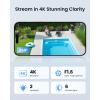 imageREOLINK Home Hub Pro with 4 Lumus Pro 4K WiFi 6 AllinOne Security System with 2TB HDD Max 16TB Storage Spotlight Night Vision DualBand WiFi Network Smart Detection AntiTheft Encryption