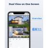 imageREOLINK Home Hub with 2X TrackMix  6W Solar Panel  4K Solar Security Cameras Outdoor with Auto Tracking 360 Pan Tilt 8X Hybrid Zoom Color Night Vision Smart AI Detection Local Storage