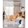 imageREOLINK Indoor Security Camera Fisheye Camera FEW White with 2K 6MP 360 Panorama Bundle 5MP E1 Zoom WiFi PTZ Camera with Auto Tracking Ideal for BabyPet MonitorHome Security Dual Band WiFi