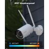 imageREOLINK Plugin Outdoor WiFi Security Camera 5MP HD Dual Band Wired WiFi Camera for Home Security245 Ghz Smart Detection Motion Detection Night Vision IP67 Waterproof RLC510WAWhite