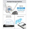 imageREOLINK Plugin Outdoor WiFi Security Camera 5MP HD Dual Band Wired WiFi Camera for Home Security245 Ghz Smart Detection Motion Detection Night Vision IP67 Waterproof RLC510WAWhite