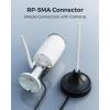 imageREOLINK WiFi Antenna Extension Cable with RP SMA Connector RPSMA Male to RPSMA Female Magnetic Stand Base 10ft Cable Designed WiFi Cameras with External Antennas
