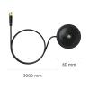imageREOLINK WiFi Antenna Extension Cable with RP SMA Connector RPSMA Male to RPSMA Female Magnetic Stand Base 10ft Cable Designed WiFi Cameras with External Antennas