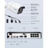imageReolink 8MP IP Security Camera System Bundle 4PCS 8MP PoE Cameras 8CH NVR PreInstalled with 2TB HDD RLK8800B4 Bundle with Trackmix PoE Camera