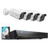 imageReolink 8MP IP Security Camera System Bundle 4PCS 8MP PoE Cameras 8CH NVR PreInstalled with 2TB HDD RLK8800B4 Bundle with Trackmix PoE Camera