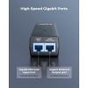 imageReolink Gigabit PoE Injector Convert NonPoE to PoE Supplies PoE 30W or PoE 154W Distance up to 100m Plug ampamp Play Suitable for Reolink PoE CamerasReolink Video Doorbell PoE P030U05