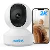 imageREOLINK 2K Indoor Security Camera E1 Plugin 24G Wireless WiFi for BabyPet Monitor with Phone app 360 Degree Dog Camera with PersonPet Detection Night Vision 2Way Talk Local StorageWhite