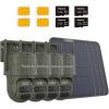imageREOLINK 4G LTE 4K DualLens PTZ Cellular Trail Security Camera 128GB SD Card 4Pack Wireless Auto Tracking 6X Hybrid Zoom NoGlow IR SIM Card Included Waterproof TrackMix LTE Trail Solar Kit