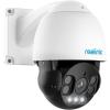 imageREOLINK 4K PTZ Outdoor Camera PoE IP Home Security Surveillance 5X Optical Zoom Auto Tracking Spotlights Color Night Vision Two Way Talk Up to 256GB microSD Card Not Included RLC823A