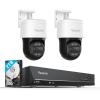 imageREOLINK 4K PTZ Security Cameras System IP PoE Outdoor Cameras 2X Trackmix PoE with 6X Hybrid Zoom Auto Tracking HumanVehiclePet Detection Bundle 1x RLN8410 NVR with Builtin 2TB HDD