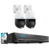 imageREOLINK 4K PTZ Surveillance System 2Pcs 4K PoE Security Cameras with 3D 5X Optical Zoom RLC823S1 Bundle with 8CH NVR RLN8410 Secure 247 Local Storage Auto Tracks HumanVehiclePet