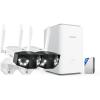 imageREOLINK Home Hub Pro with 2X Duo 3 WiFi Bundle 16MP Outdoor Security Camera with DualLens Centralized Control 2TB HDD Included No Monthly Fees