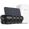 imageREOLINK Home Hub with 4X Argus 4 Pro Black6W Solar Panel  4K Home Security Cameras System ColorX Night Vision 180 BlindspotFree View DualBand WiFi 6 Encrypted Local Storage