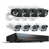 imageREOLINK PoE Security Camera System 4X 16MP Outdoor Cameras Duo 3 PoE with DualLens 180 Diagonal Bundle 4X RLC811A with 5X Optical Zoom ampamp 1x RLN16410 4TB HDD