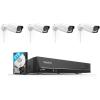imageREOLINK PoE Security Camera System 4X 8MP Outdoor Cameras RLC811A with 5X Optical Zoom Bundle 1x RLN8410 2TB HDD