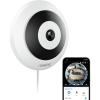 imageREOLINK WiFi Security Fisheye Camera 2K 6MP 360 Panorama 245GHz WiFi Indoor Wireless Security Camera Person Motion Detection CeilingWallDesk Mount Supports up to 512GB microSD FEW White