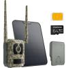 imageTrue 4K 4G LTE Cellular Hunting Camera Battery Pack6W Solar Panel64G SD Card 02s Trigger Speed Game or Trail Camera with GPS NonGlow IR SIM Card Motion Capture Talon Pro Solar Kit