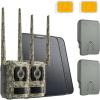 imageTrue 4K 4G LTE Cellular Hunting Camera OutdoorBattery Pack6W Solar Panel 2Pack 02s Trigger Speed Game or Trail Camera with GPS NonGlow IR SIM Card Motion Capture Talon Pro Solar Kit