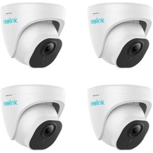 imageREOLINK 4 pcs PoE Outdoor Home Security Cameras Bundle 5MP Surveillance Smart PersonVehiclePet Detection Timelapse 100ft IR Night Vision Up to 256GB SD Card 4X RLC520A