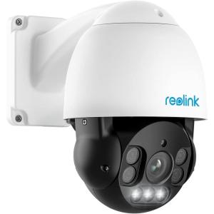 imageREOLINK 4K PTZ Outdoor Camera PoE IP Home Security Surveillance 5X Optical Zoom Auto Tracking Spotlights Color Night Vision Two Way Talk Up to 256GB microSD Card Not Included RLC823A