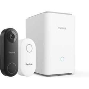 imageREOLINK 5MP Outdoor Doorbell WiFi Camera with Home Hub Pro Centralized Control for up to 24 Security Cameras up to 16TB HDD Storage 2TB HDD Included AES128 Encryption 16MP Streaming WiFi 6