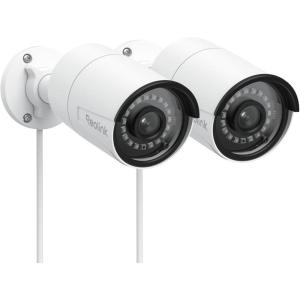 imageREOLINK 5MP PoE Security Camera Outdoor Indoor Surveillance for home PersonVehiclePet Detection TimeLapse 100ft IR Night Vision Work with Smart Home support 512GB SD Card RLC510APack of 2