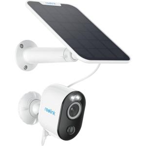 imageREOLINK 5MP Solar Security Cameras Outdoor Wireless Spotlight Color Night Vision 24G5Ghz WiFi Home Surveillance SolarBattery Powered HumanCar Detection Local Recording Argus 3 Pro KitWhite