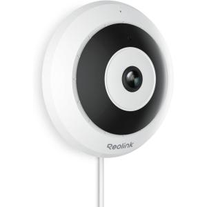 imageREOLINK 6MP PoE IP Fisheye Camera with 360 View Surveillance for HomeOffice Security Smart Human Detection Two Way Talk CeilingWallDesk Mount Multiple Panoramic Display Views FEPWhiteWhite