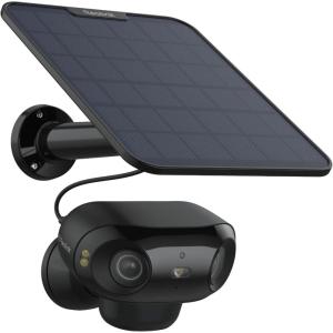 imageREOLINK Argus 4 Pro Black 4K DualLens 180 Solar Security Cameras Wireless Outdoor 8MP ColorX Night Vision for Home Surveillance 5G24GHz WiFi AI Detection No Subscription Home Hub Compatible